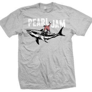 Shark Cowboy Pearl Jam T-Shirt Funny Band Tee Unisex Rock Gift